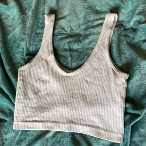 Crop Top Ribbed Tank Top